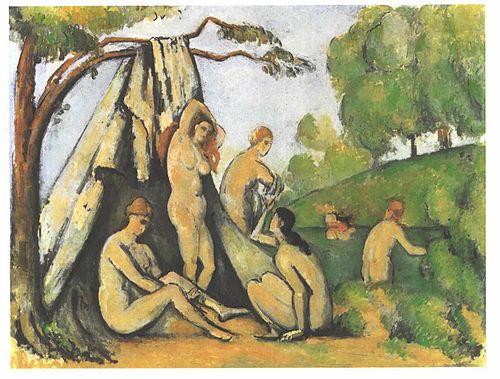 Baigneuses devant la tente, 1884, Paul Cézanne