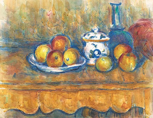 Pommes, carafe et sucrier, 1901, Paul Cézanne