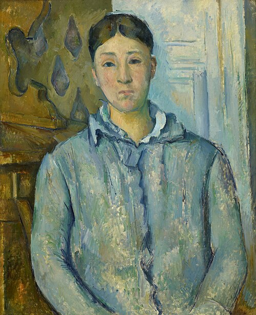 Madame Cézanne en bleu, 1890, Paul Cézanne