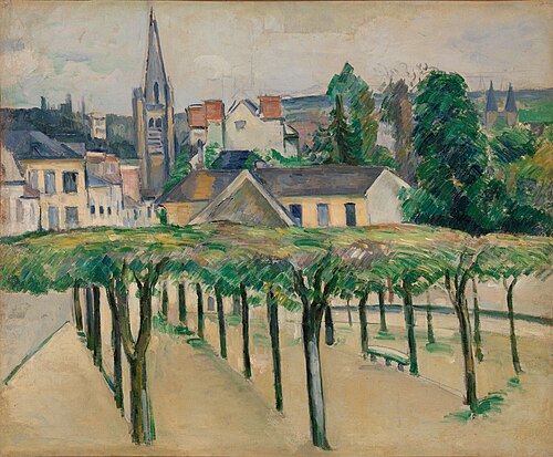 Place de village, 1879, Paul Cézanne