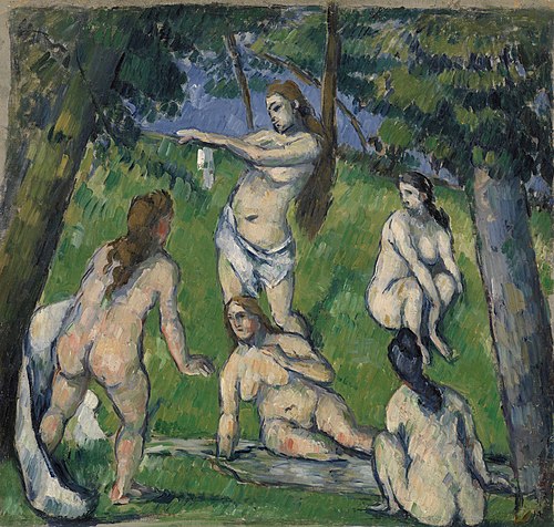 Cinq baigneuses, 1877, Paul Cézanne