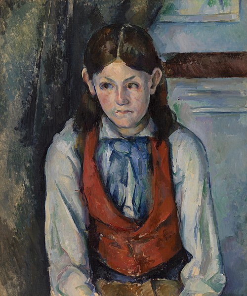 Boy in a Red Vest, 1889, Paul Cézanne