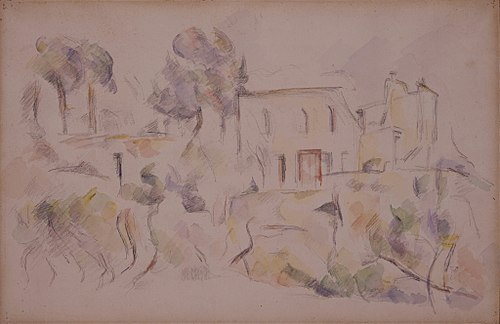 The Coach House (La Remise à Château Noir), 1890, Paul Cézanne