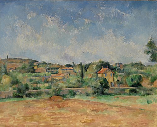 The Bellevue Plain, also called The Red Earth (La Plaine de Bellevue, dit aussi Les Terres Rouges), 1891, Paul Cézanne
