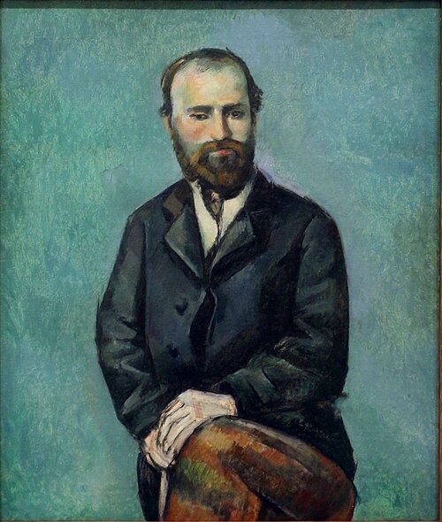 Portrait de l'artiste, d'après une photographie, 1885, Paul Cézanne