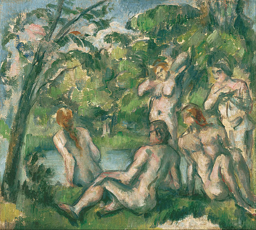 Baigneurs et baigneuses, 1883, Paul Cézanne
