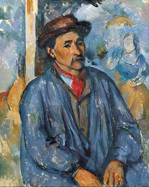 Paysan en blouse bleue, 1896, Paul Cézanne