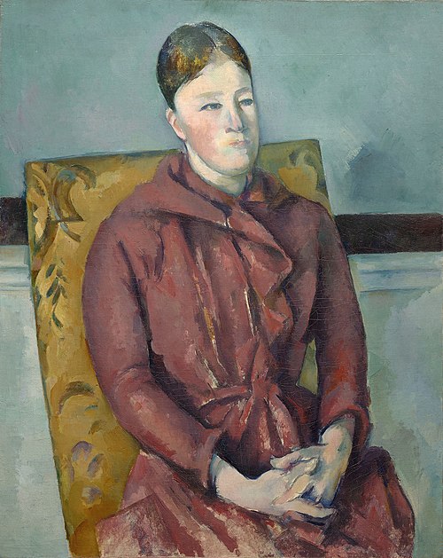 Madame Cézanne en robe rouge, 1888, Paul Cézanne