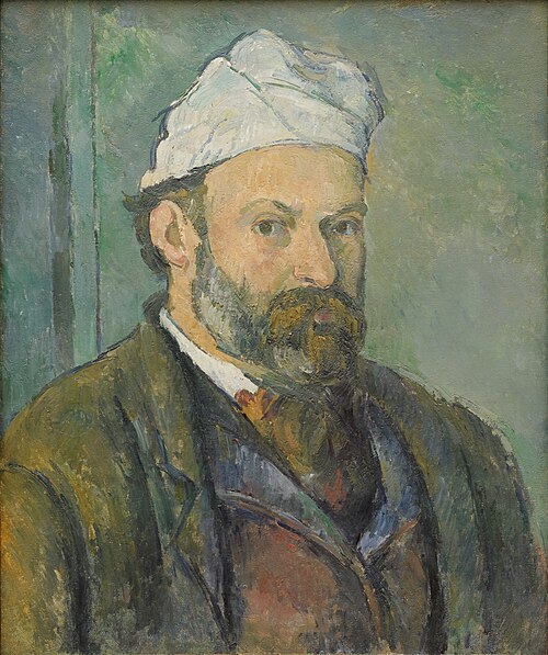 Portrait de l'artiste au bonnet blanc, 1881, Paul Cézanne
