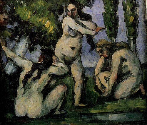 Trois Baigneuses, 1874, Paul Cézanne