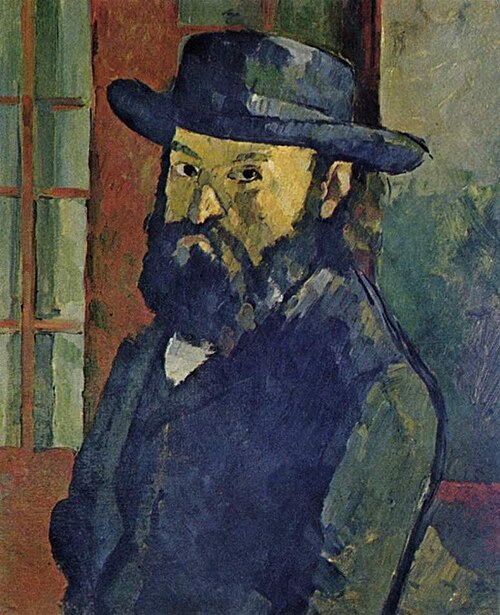 Portrait de l'artiste au chapeau à large bord, 1879, Paul Cézanne