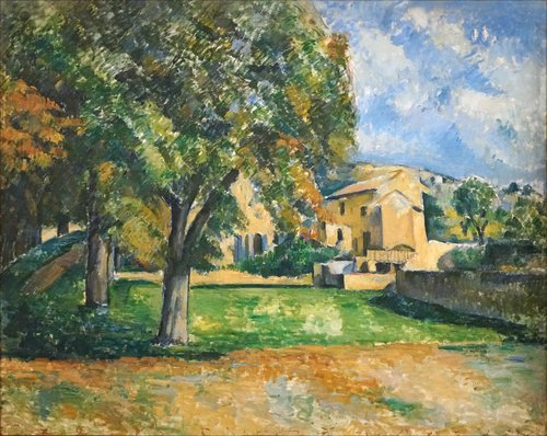 Chestnut and Jas de Bouffan farm, 1886, Paul Cézanne
