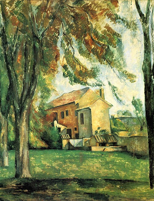 Marronniers et ferme au Jas de Bouffan, 1884, Paul Cézanne