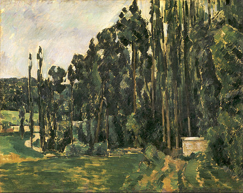 Les Peupliers, 1879, Paul Cézanne