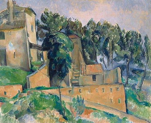 La Maison de Bellevue, 1890, Paul Cézanne