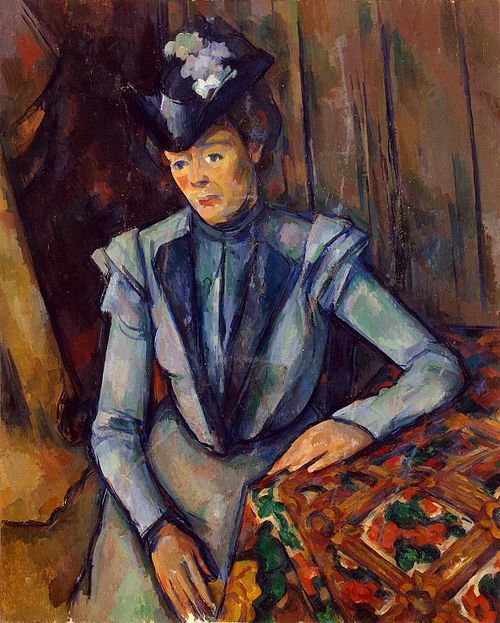 La Dame en bleu, 1904, Paul Cézanne