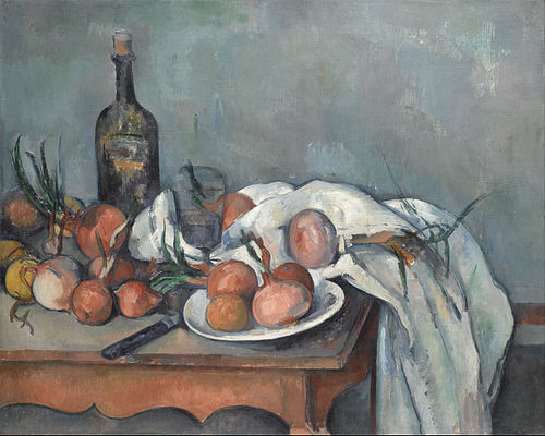 Nature morte aux oignons, 1898, Paul Cézanne