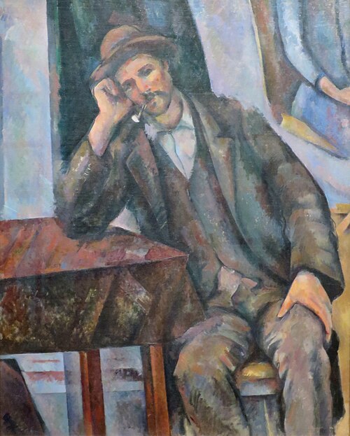 Man Smoking a Pipe, 1897, Paul Cézanne