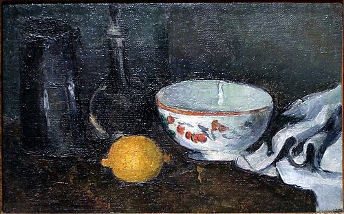 Boîte à lait et citron, I, 1880, Paul Cézanne