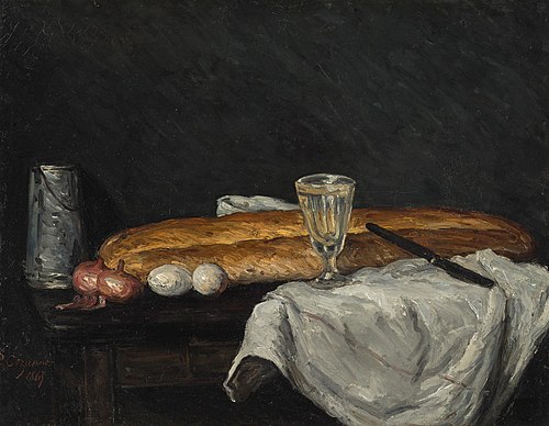 Le Pain et les Œufs, 1865, Paul Cézanne