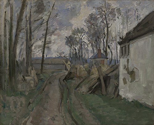 Le Chemin du village, 1872, Paul Cézanne