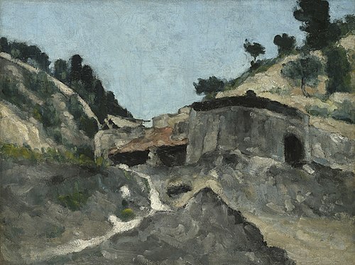 Paysage avec moulin à eau, 1871, Paul Cézanne