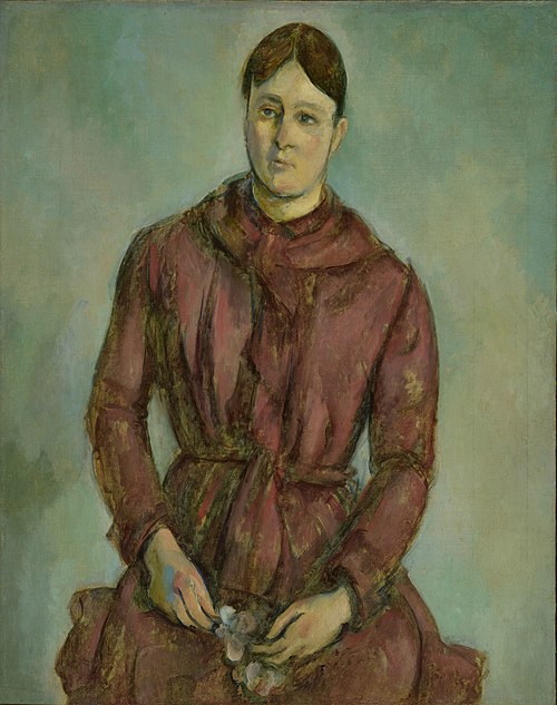 Madame Cézanne en robe rouge, 1888, Paul Cézanne