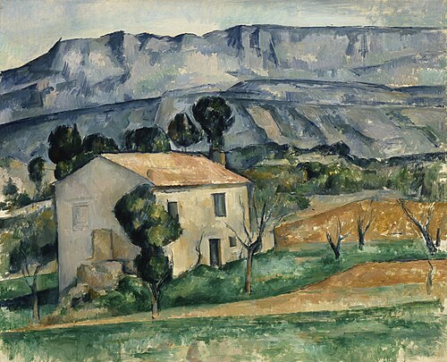 Maison devant la Sainte-Victoire près de Gardanne, 1888, Paul Cézanne