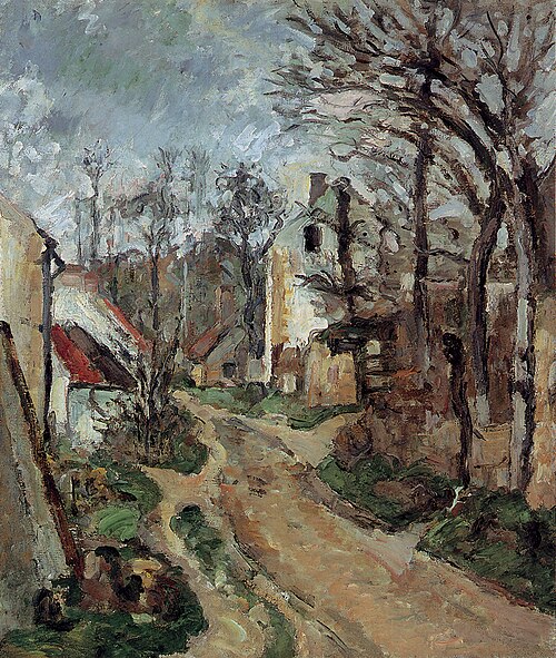 La Vieille Route à Auvers-sur-Oise, 1872, Paul Cézanne