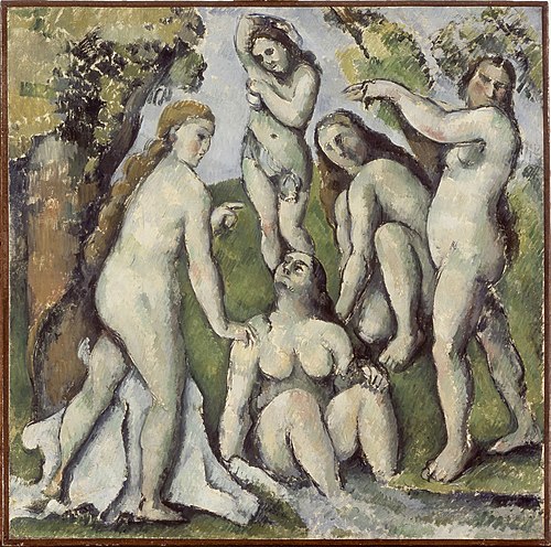 Cinq baigneuses, 1886, Paul Cézanne
