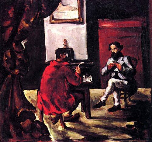 Une lecture de Paul Alexis chez Zola, 1869, Paul Cézanne