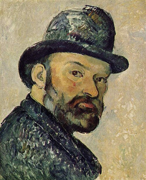 Cézanne au chapeau melon, esquisse, 1885, Paul Cézanne