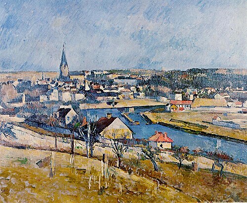 Melun vu depuis Le Mée-sur-Seine, 1879, Paul Cézanne