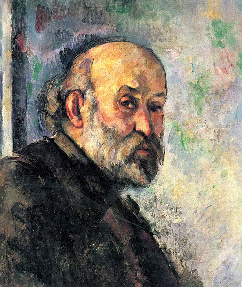 Portrait de Cézanne sur fond bleu, 1895, Paul Cézanne