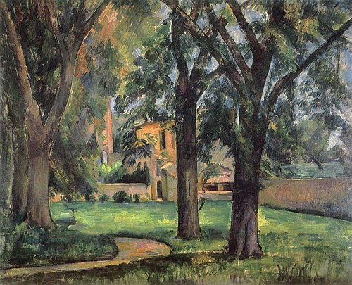 Marronniers et ferme du Jas de Bouffan, 1885, Paul Cézanne