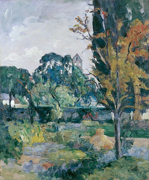 Paysage avec clocher, 1875, Paul Cézanne