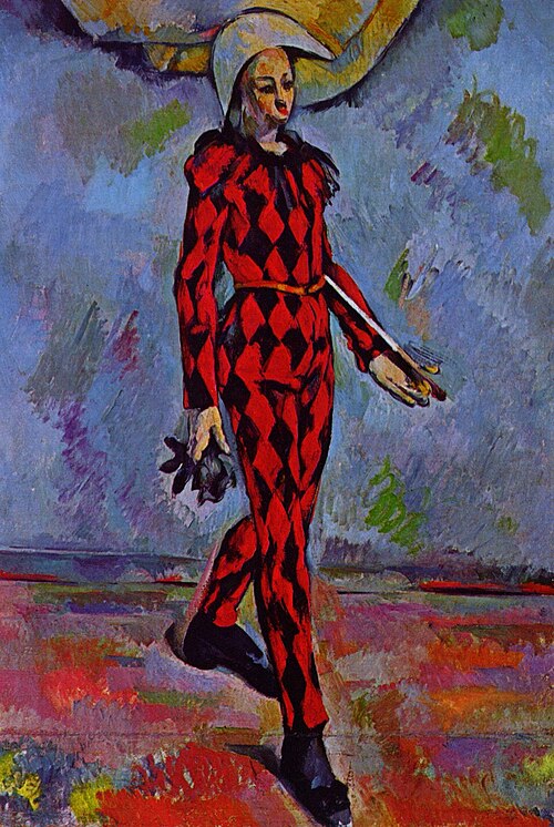 Arlequin, 1888, Paul Cézanne