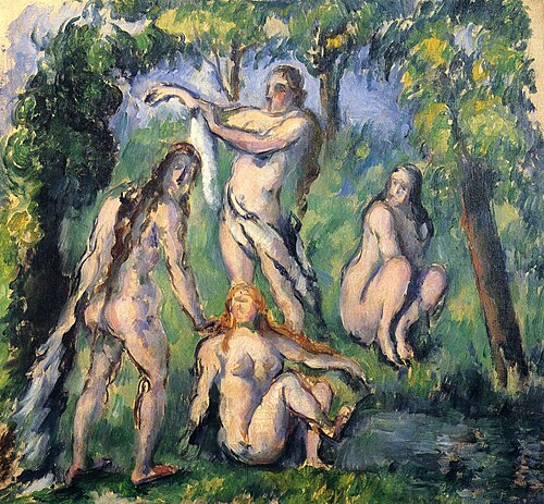 Quatre baigneuses, 1880, Paul Cézanne