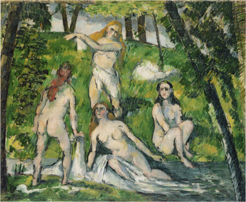 Quatre baigneuses, 1877, Paul Cézanne