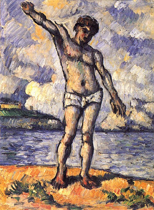 Baigneur aux bras écartés, 1877, Paul Cézanne
