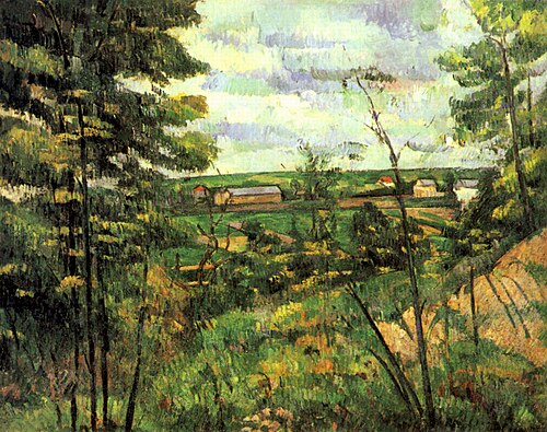 La Plaine de Saint-Ouen-l'Aumône vue prise des carrières du Chou, 1880, Paul Cézanne