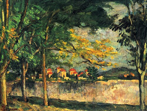 La Route; Le Mur d'enceinte, 1875, Paul Cézanne