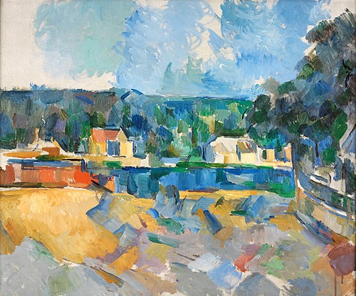 Au bord d'une rivière, 1904, Paul Cézanne