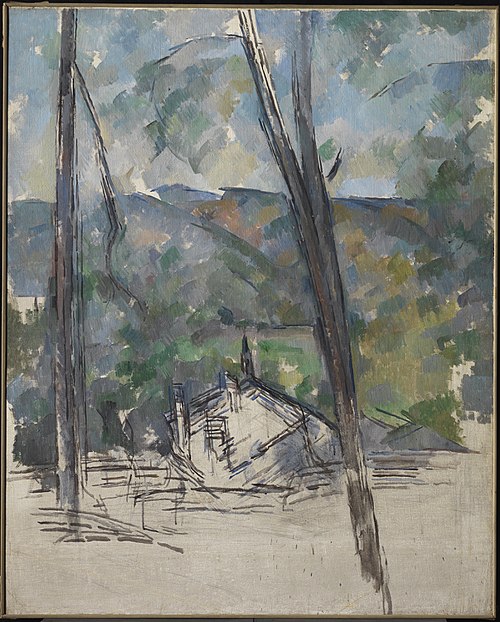 Vue vers la route du Tholonet près du Château Noir, 1900, Paul Cézanne