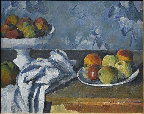 Compotier, assiette et pommes, 1882, Paul Cézanne