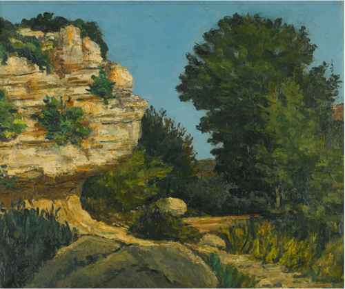 Rochers, 1867, Paul Cézanne