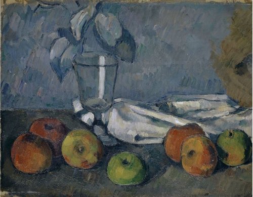 Verre et pommes, 1879, Paul Cézanne