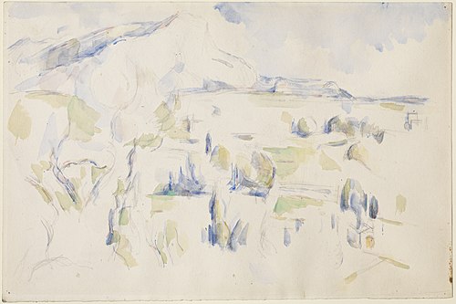La Montagne Sainte-Victoire vue des Lauves en hiver, 1900, Paul Cézanne