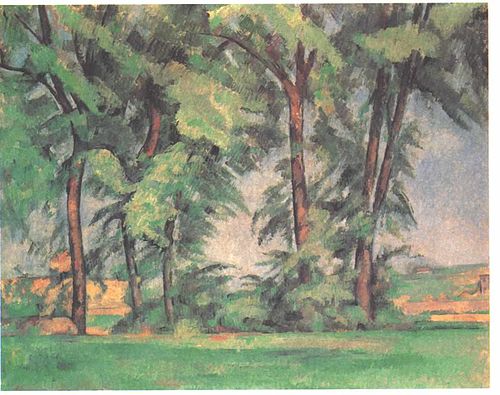 Tall Trees at the Jas de Bouffan, 1883, Paul Cézanne