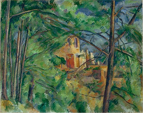 Château Noir derrière les arbres, 1885, Paul Cézanne